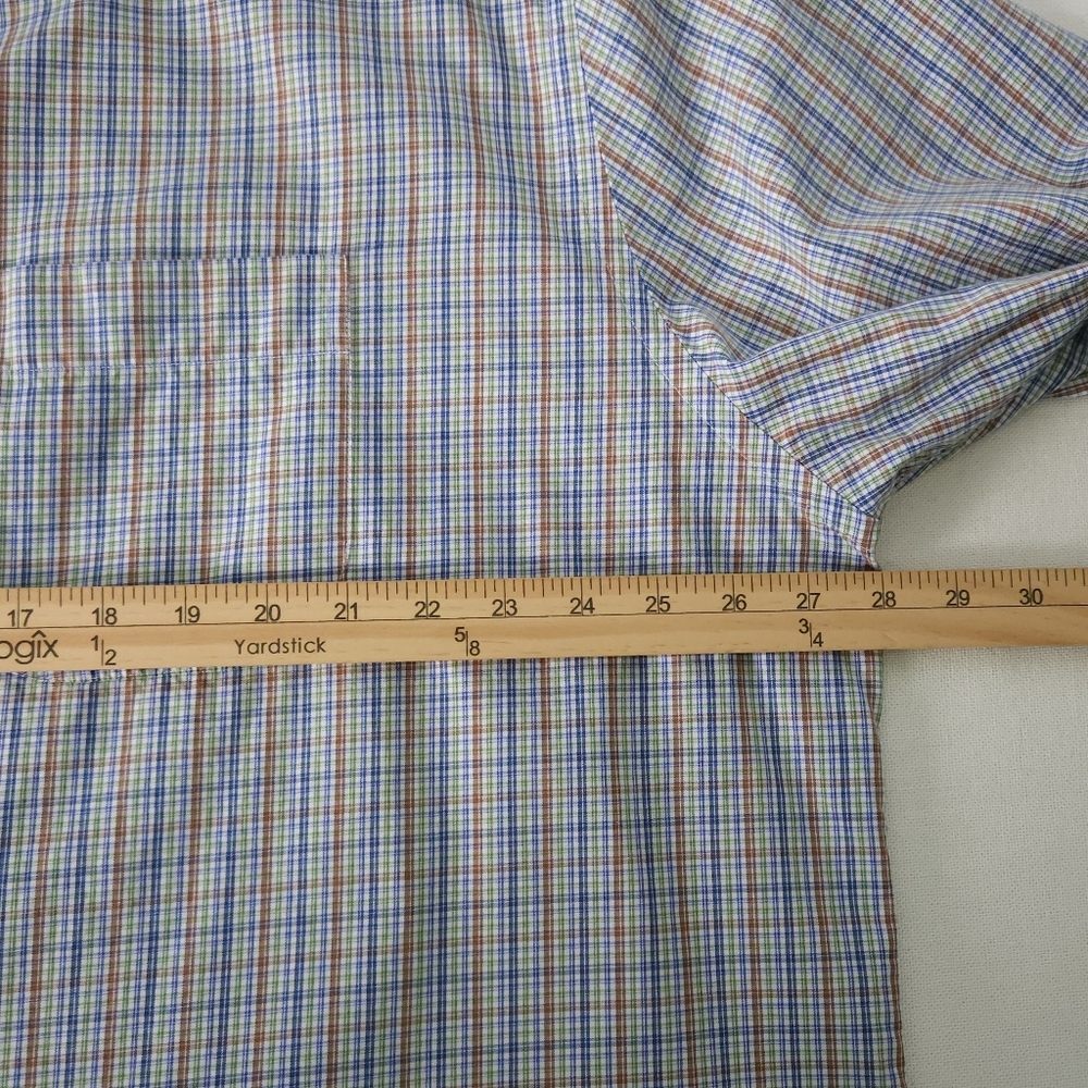 2 Peter Millar Dress Shirts XXL 100% Cotton Plaid Button Down Casual Lot Bundle - Picture 14 of 15